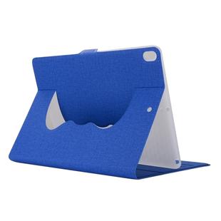 Cloth Texture Horizontal Flip Solid Color Leather Case with 360 Degrees Rotation Holder for iPad Pro 10.5 inch(Blue)