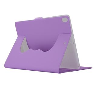Horizontal Flip Solid Color Elastic Force Leather Case with 360 Degrees Rotation Holder for iPad Pro 10.5 inch (Purple)