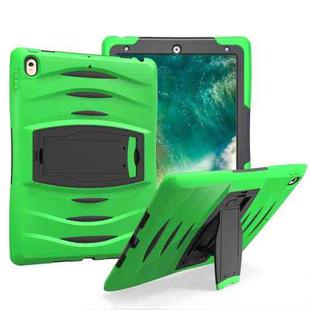 For iPad Pro 10.5 inch Wave Texture Series PC + Silicone Protective Case with Holder (Green)