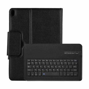 Detachable Bluetooth Keyboard + Litchi Texture Horizontal Flip Leather Tablet Case with Holder for iPad Pro 11 inch (2018)(Black)