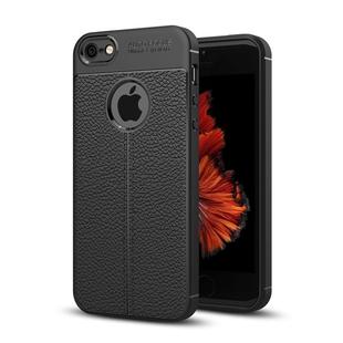 For iPhone 5 & 5s & SE TPU Shockproof Protective Back Cover Case (Black)