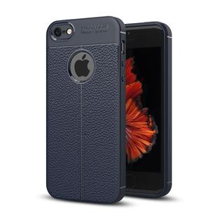 For iPhone 5 & 5s & SE TPU Shockproof Protective Back Cover Case (Navy Blue)