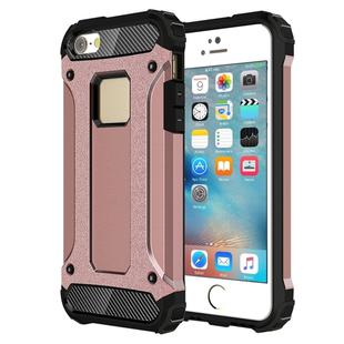 Tough Armor TPU + PC Combination Case for iPhone SE & 5 & 5s(Rose Gold)