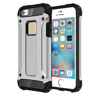 Tough Armor TPU + PC Combination Case for iPhone SE & 5 & 5s(Silver)