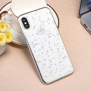 For   iPhone X / XS   Starry Sky Pattern TPU Protective Back Cover Case (Transparent)