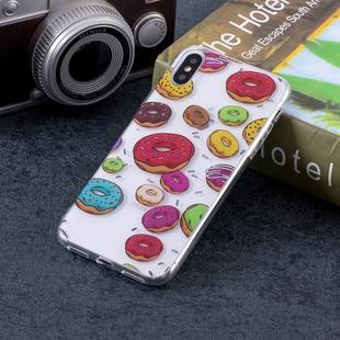 Macaroon Pattern Soft TPU Case for   iPhone X / XS  