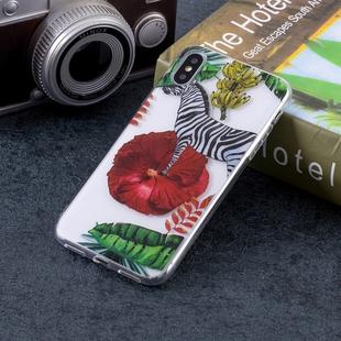 Zebra Pattern Soft TPU Case for   iPhone X / XS  