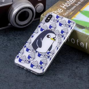 Penguin Pattern Soft TPU Case for   iPhone X / XS  