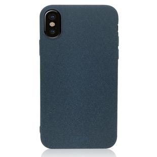 MOFI for   iPhone X   TPU Silicone Soft Forsted Back Protective Case Cover(Blue)