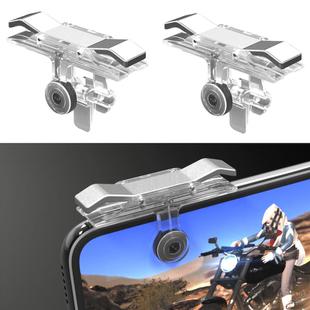 E9 Alloy Press Eat Chicken Mobile Phone Trigger Shooting Controller Button Handle (Silver)
