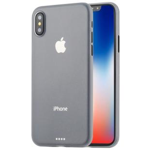 For iPhone X / XS Ultra-thin Frosted PP Protective Back Cover Case (White)