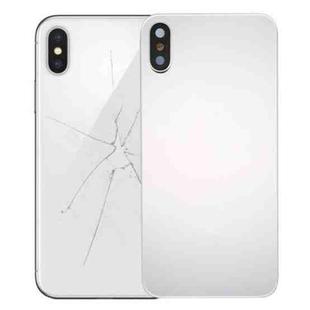 Back Cover with Adhesive for iPhone X(Silver)