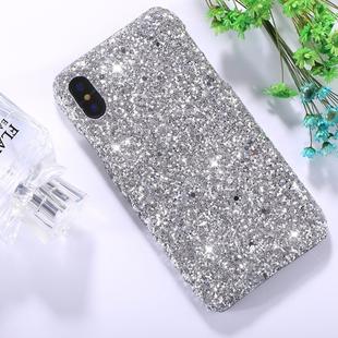For   iPhone X / XS   Colorful Sequins Paste Protective Back Cover Case (Silver)