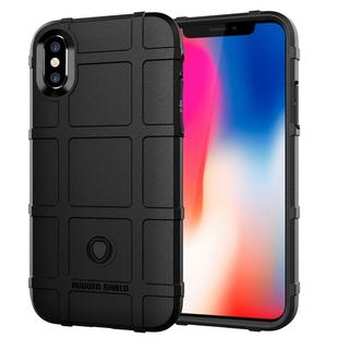 For iPhone X Full Coverage Shockproof TPU Case(Black)