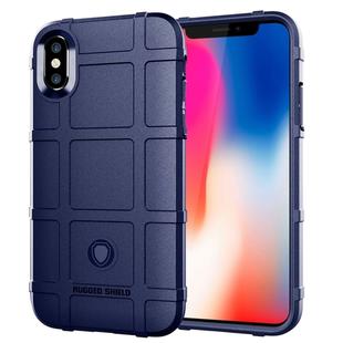 For iPhone X Full Coverage Shockproof TPU Case(Blue)