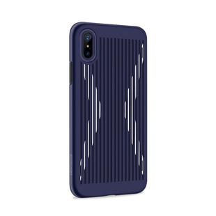 JOYROOM Storm Series for   iPhone X   TPU + Steel Disc Shockproof Protective Back Cover Case(Blue)