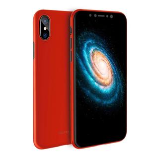 For iPhone X / XS ROCK Untra-thin Soft PP Frosted Protective Back Case (Red)