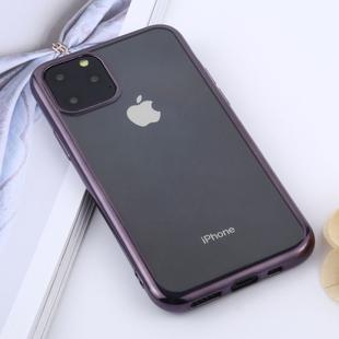 Transparent TPU Anti-Drop And Waterproof Mobile Phone Protective Case for iPhone 11 Pro (2019)(Purple)