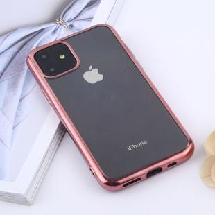 Transparent TPU Anti-Drop And Waterproof Mobile Phone Protective Case for iPhone 11 Pro (2019)(Rose Gold)