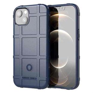For iPhone 13 Rugged Shield Full Coverage Shockproof TPU Case(Blue)