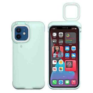 For iPhone 12 mini Ring Flash Selfie Fill Light Protective Case  (Green)