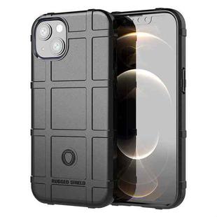 For iPhone 13 mini Rugged Shield Full Coverage Shockproof TPU Case (Black)