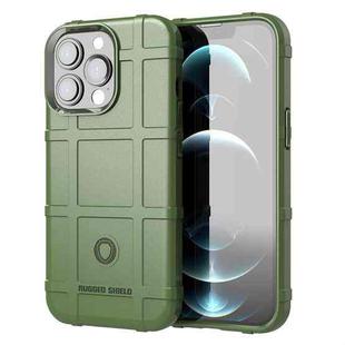 For iPhone 13 Pro Rugged Shield Full Coverage Shockproof TPU Case (Green)