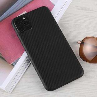 For iPhone 11 Pro Max Carbon Fiber Texture PP Protective Case (Black)