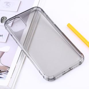 For iPhone 11 Pro Max Shockproof Thick Transparent TPU Protective Case (Grey)