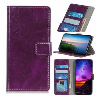 For iPhone 11 Retro Crazy Horse Texture Horizontal Flip Leather Case, with Holder & Card Slots & Photo Frame & Wallet (Purple)