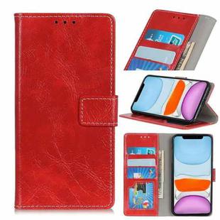 For iPhone 11 Retro Crazy Horse Texture Horizontal Flip Leather Case, with Holder & Card Slots & Photo Frame & Wallet (Red)