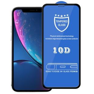 For iPhone 11 / XR 9H 10D Full Screen Tempered Glass Screen Protector