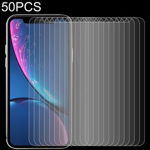 For iPhone 11 / XR 50pcs 0.3mm 2.5D 9H Tempered Glass Film
