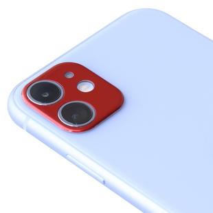For iPhone 11 Aluminum Alloy Camera Lens Protector (Red)