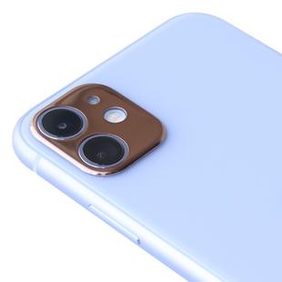 For iPhone 11 Aluminum Alloy Camera Lens Protector (Rose Gold)