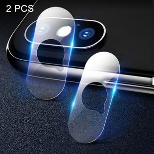 For iPhone XS Max / XS / X 2pcs ROCK 0.15mm Rear Camera Lens Soft Tempered Glass Film