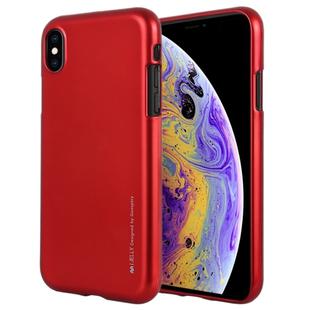 For iPhone XS Max GOOSPERY JELLY Series Shockproof Soft TPU Case(Red)