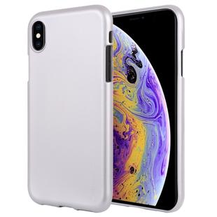 For iPhone XS Max GOOSPERY JELLY Series Shockproof Soft TPU Case(Silver)