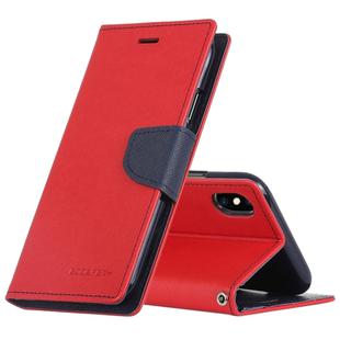 For iPhone XS Max GOOSPERY FANCY DIARY Horizontal Flip Leather Case with Holder & Card Slots & Wallet(Red)