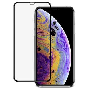 For iPhone XS Max IMAK 9H Surface Hardness Full Screen Tempered Glass Film (Black)
