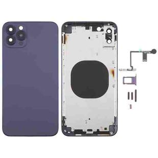 Back Cover with Appearance Imitation of iP14 Pro Max for iPhone XS Max(Purple)