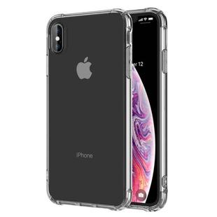 For iPhone XS Max Transparent TPU Airbag Shockproof Case (Transparent)