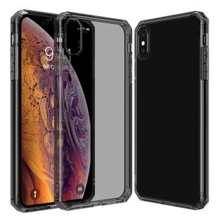 For iPhone XS Max Shockproof Octagonal Airbag Sound Conversion Hole Design TPU Case (Black)
