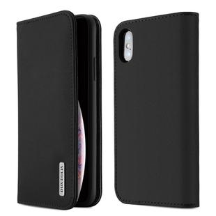 DUX DUCIS WISH Series TPU + PU + Leather Case for iPhone XS Max, with Card Slots & Wallet (Black)