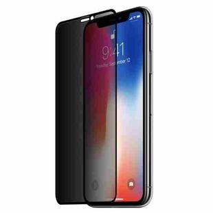 For iPhone 11 Pro Max / XS Max 0.26mm 9H 3D Highly Transparent Privacy Anti-glare Tempered Glass Film(Black)