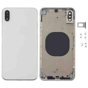 Back Cover with Camera Lens & SIM Card Tray & Side Keys for iPhone XS Max(White)