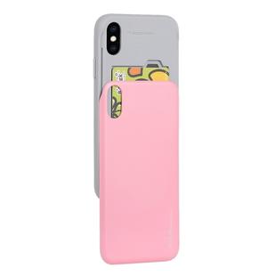 For iPhone XS Max GOOSPERY Sky Slide Bumper TPU + PC Case,with Card Slot(Pink)