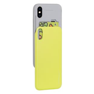 For iPhone XS Max GOOSPERY Sky Slide Bumper TPU + PC Case,with Card Slot(Light Yellow)
