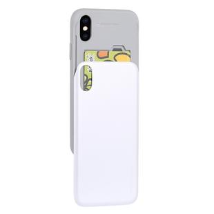 GOOSPERY Sky Slide Bumper TPU + PC Case for iPhone XS Max,with Card Slot(White)