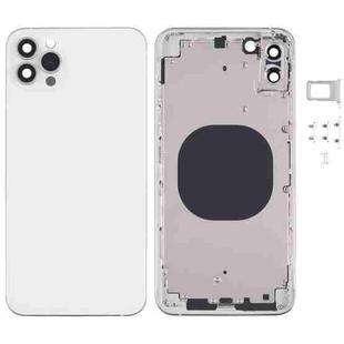 Back Housing Cover with Appearance Imitation of iP13 Pro Max for iPhone XS Max(White)
